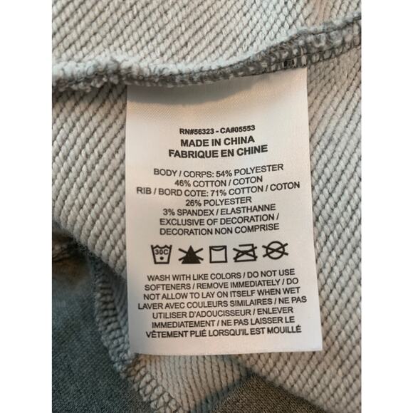 Nike gray cropped long sleeves sweatshirt size small - Picture 4 of 7